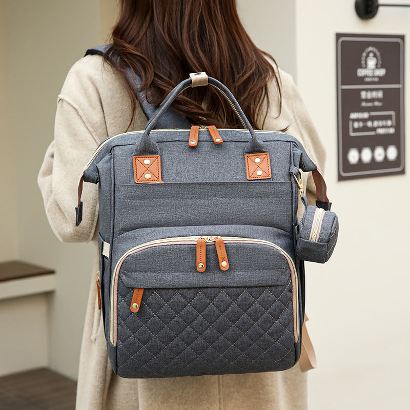 Mochila Multifuncional Impermeável com Porta USB e Bolso Térmico