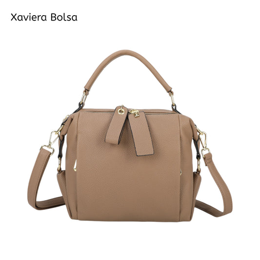 Bolsa Tiracolo Xaviera WX-1617 com Zíper Duplo e Alça Removível