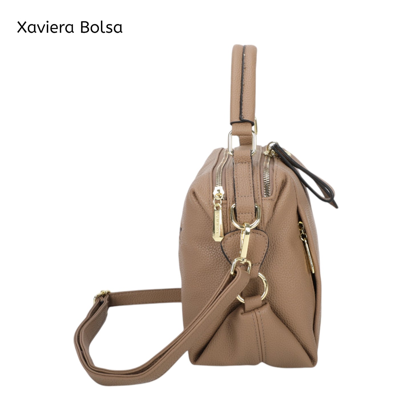 Bolsa Tiracolo Xaviera WX-1617 com Zíper Duplo e Alça Removível