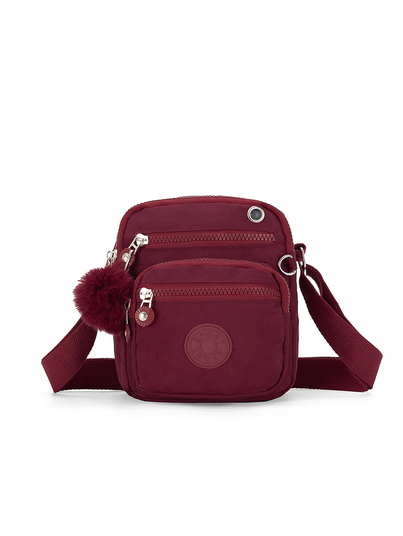 Bolsa Transversal Feminina de Nylon Impermeável, Pequena e Leve, com Múltiplos Bolsos XV-2402