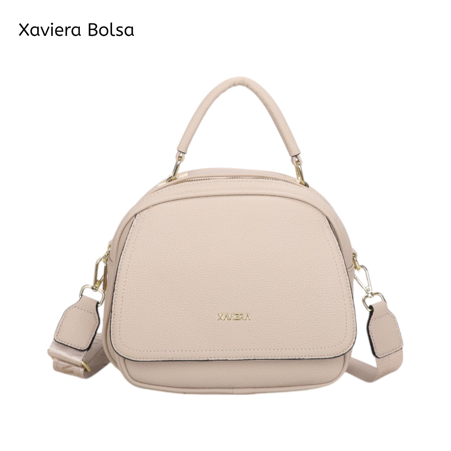 XAVIERA Bolsa Feminina Compacta com Aba Frontal e Alça de Mão – Ref. WX-1629