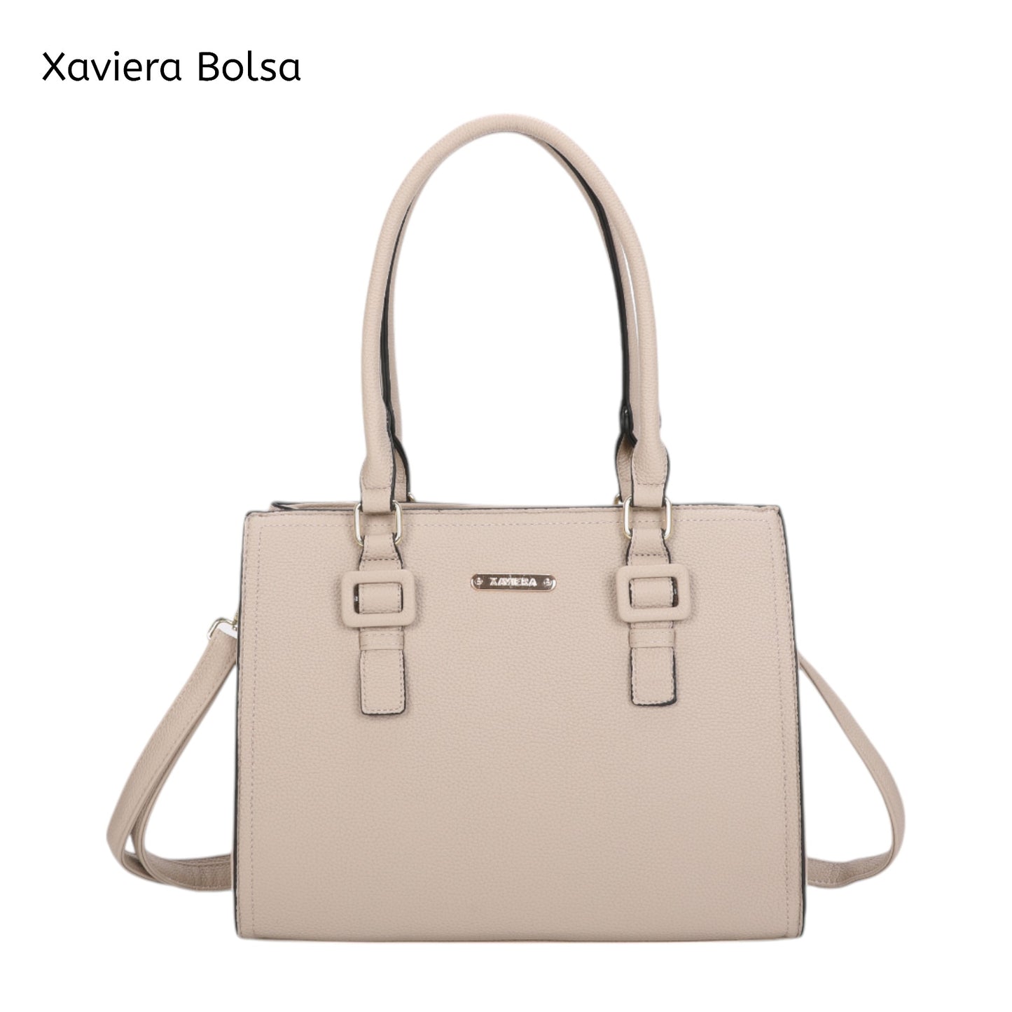 XAVIERA Bolsa Feminina Executiva 3 Divisórias com Alça de Ombro e Transversal – Ref. WX-1633