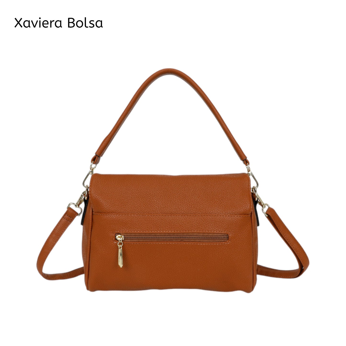 Bolsa Feminina Estruturada WX-1610 com Tampa Elegante