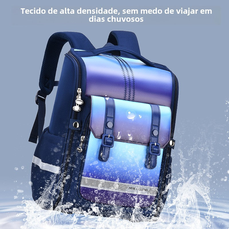 Mochila feminina escolar de grande capacidade impermeável Q584