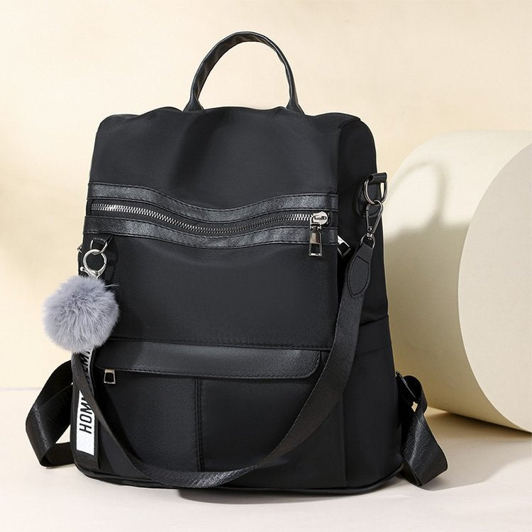 Mochila feminina casual anti furto vira bolsa XV-123