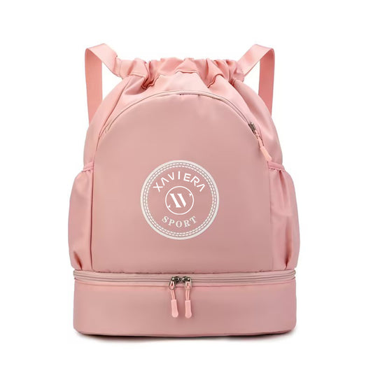 Xaviera Bolsa mochila esportiva fitness academia leve nylon impermeavel a prova da agua XV-259