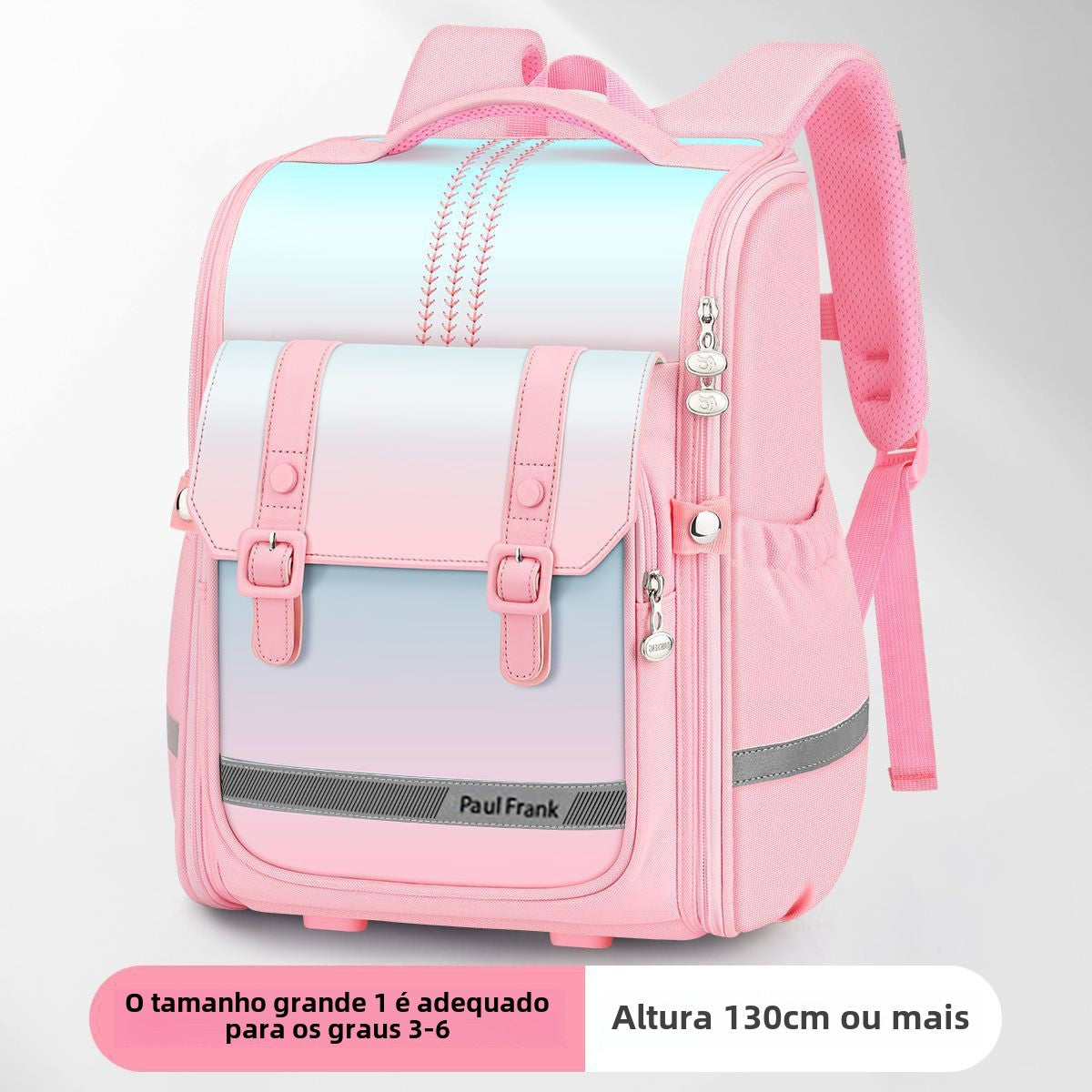 Mochila feminina escolar de grande capacidade impermeável Q584